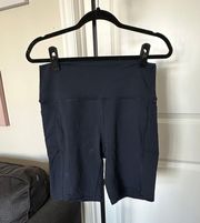 Black High Waisted Biker Shorts