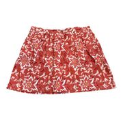 Loft Elastic Waist Skirt Floral Linen Cotton Size XL