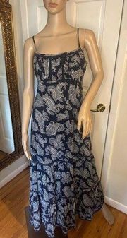 Juicy Couture Womens Paisley Print Maxi Dress size 6
