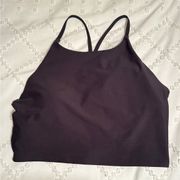 Old Navy Active Powersoff Longline Bra Black Gym Casual