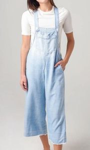 Bella Dahl Wide Leg Crop Tencel Bib Overalls Size Medium