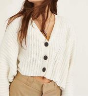 NEW Urban Outfitters Ashlyn Batwing Cropped Coastal Cowgirl Minimalist Cardigan