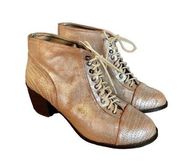 Michael Antonio heeled lace up booties size 10