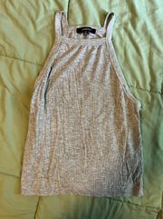 Gray Halter Tank Top