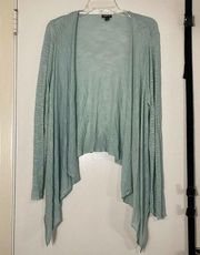 Torrid Mint Green open front drape lightweight cardigan sweater Plus Size 0