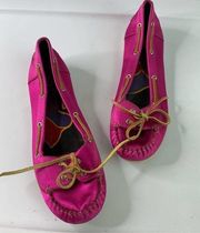Marc Jacobs pink satin loafers size 38