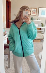 Oversized Seafoam Fleece Jacket