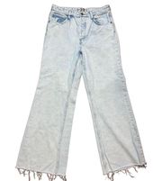 We the Free Gold Coast Jeans Wide Leg Button Fly High Rise Stone Washed …