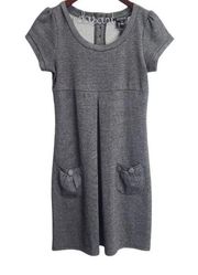 Enfocus Studio Women's Gray Retro Midi Dress Size Small