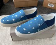 denim star slip on sneaker