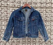 Vintage Lee denim jean trucker jacket Black Label