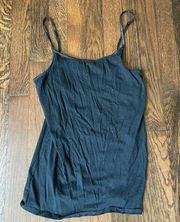 Mossimo supply co spaghetti strap black tank with built in bra