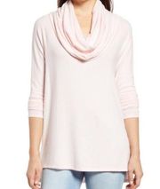 Gibson Cozy Convertible Neckline Tunic Lotus Pink