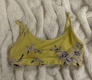 yellow  sports bra/ bikini top