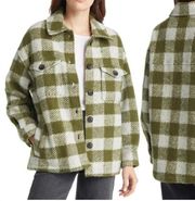 AllSaints Fenix Check Wool Blend Shirt Jacket