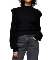 Black Ruffle Sweater Women’s 8-10