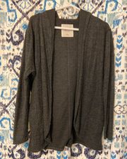 SHAGGY GREY CARDIGAN