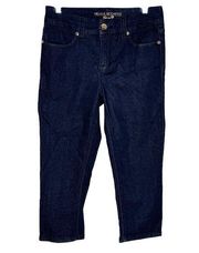 Melissa McCarthy x Seven 7 Jeans Womens 8 Blue Crop Jean Skinny Dark Wash Casual