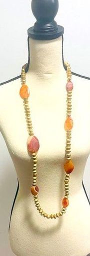 NWT Chico’s Convertible Agate Necklace