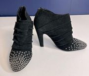 See By Chloe Black Suede Ankle Booties Size EU 36 US 6