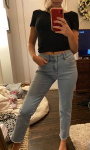 Cropped denim Jeans