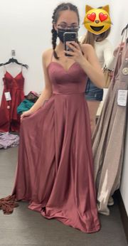 rose prom dress