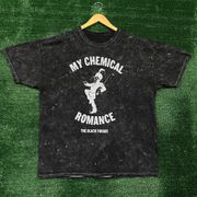 My Chemical Romance The Black Parade Mineral Wash Punk Rock Band Tee XL