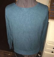 Lane Bryant V-neck teal 14/16 sweater