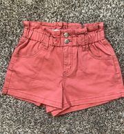 Paperbag High Waisted Shorts