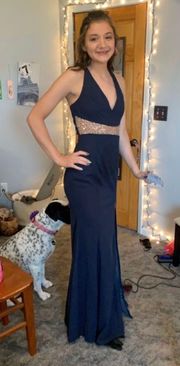 Dark Navy Prom Dress