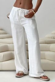 White Linen Pants