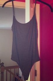 Never worn Gray American Apparel Ribbed Bodysuit