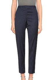 NEW Hugo Boss Pin Stripe Wool Navy Cropped Trousers  Casual Pants US 8