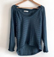 We the free crochet oversized sweater size xs raw hemlines