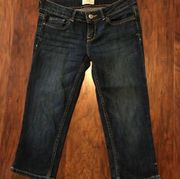 New Aero Dark Denim Jean Capris Sz 3/4