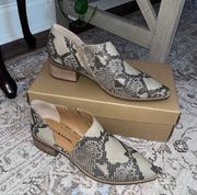 Kenri Snake Skin Booties