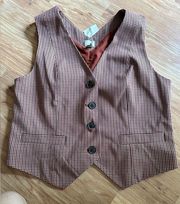 Women’s new with tags plaid vest