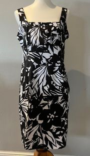 Square Neck Print Dress