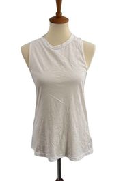 LAMade White Braid Back Tank Size Large New