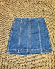 Fitted Denim Skirt