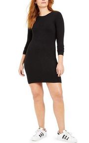 Bar III Long Sleeve Black Essential Dress Large NWT Bodycon