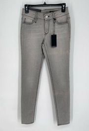 Black Orchid Denim NEW Gray Skinny Jeans Womens Sz 27 SAMPLE Black Star Stretch