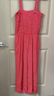 NWT  Smocked Striped Jumpsuit