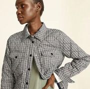 J.Crew Quilted Puffer Shirt-Jacket with PrimaLoft in Plaid NWT