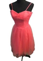 Prom Homecoming Bridesmaid TULLE Barbie Pink Dress EUC B2 Jasmine Size 2