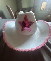 Pink Glitter Cowgirl Hat
