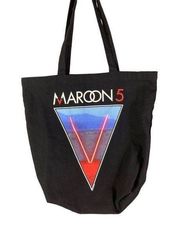 Maroon 5 Concert Tote Bag Tour 2016 Merchandise Band Adam Levine Womens Black