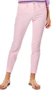 Lilly Pulitzer South Ocean High Rise Skinny Jeans, NWT, Size 6 Calla Lilly Pink