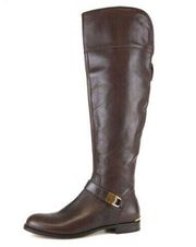 Coach Madeleine Over Knee Leather Boot Brown Women Size 8
