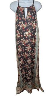 Angie Womens Large Boho Maxi Dress Vacation Beach Casual Party Sleeveless